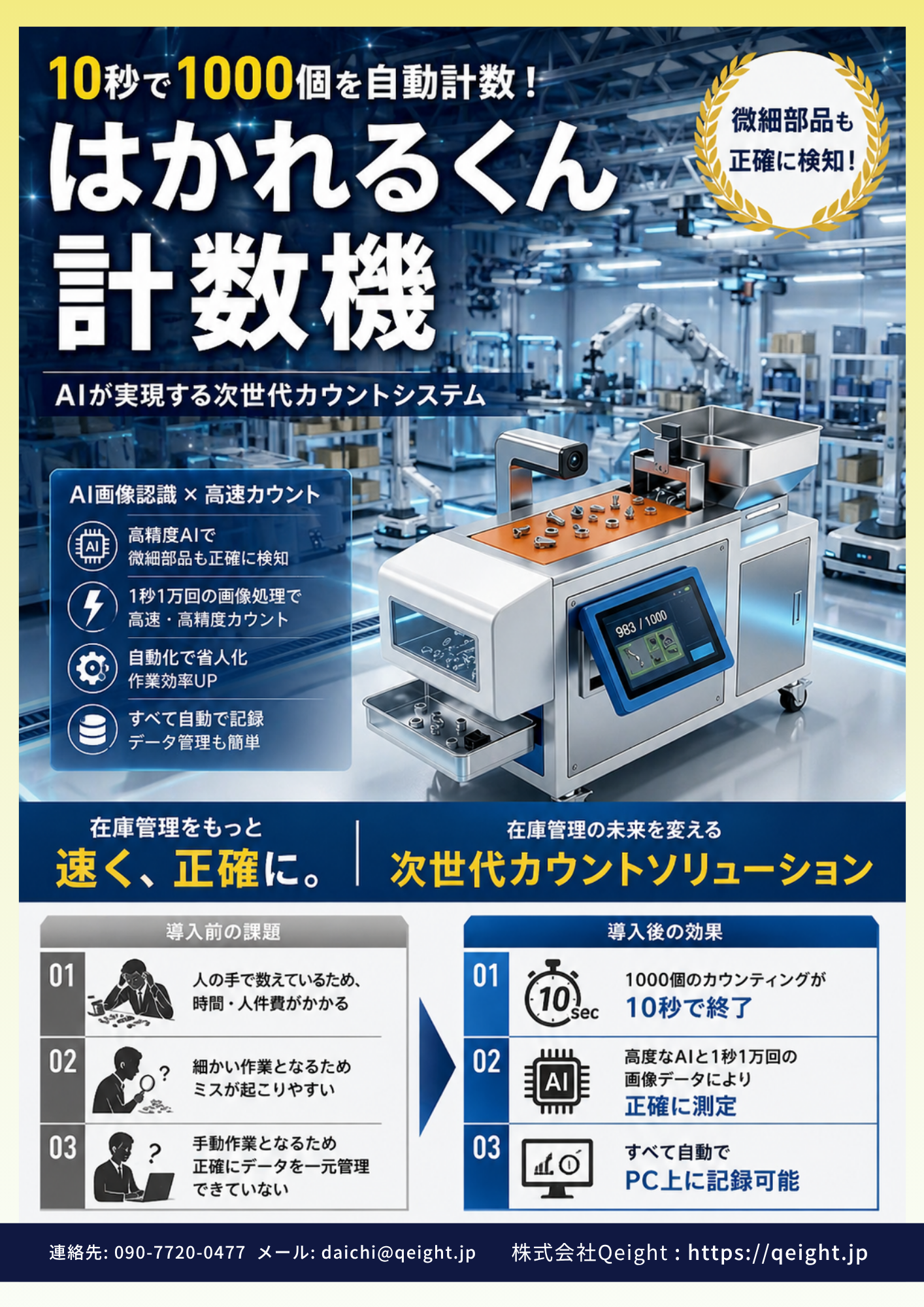 はかれるくん計数機 チラシ表